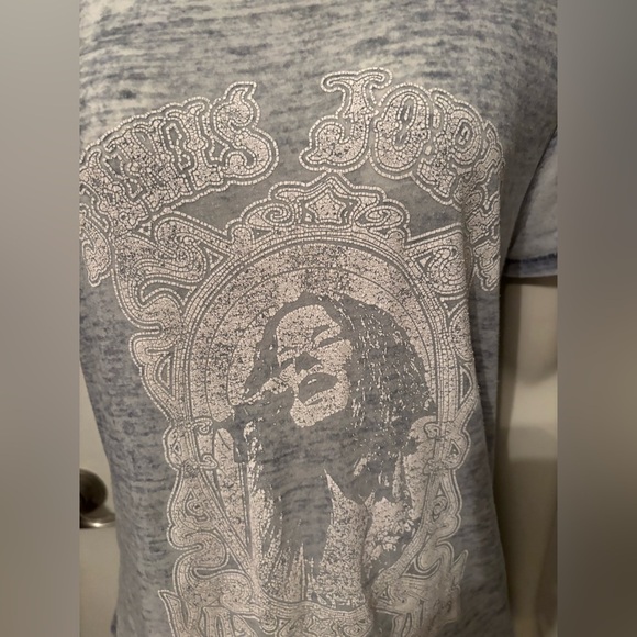 Lucky Brand Janis Joplin burn out tee S/M - Picture 4 of 4